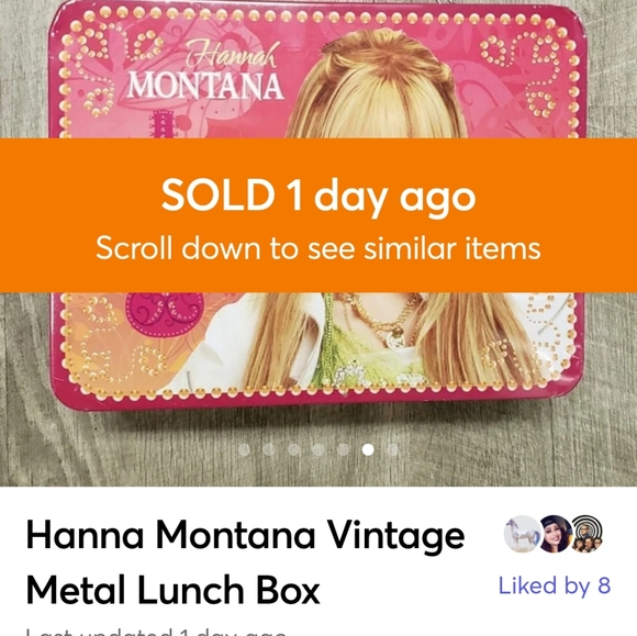 Disney Hannah Montana Other - Hanna Montana Vintage Metal Lunch Box